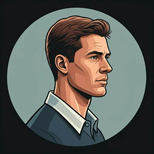 professional portrait of the lead coach in a profile circle